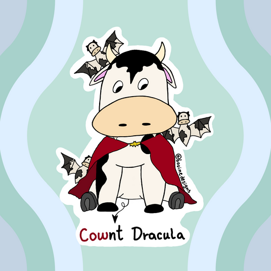 Cownt Dracula Sticker